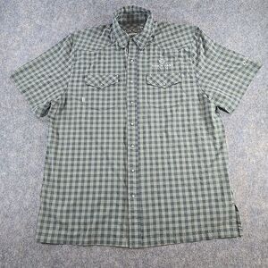 GameGuard Shirt Men's Size XL Pearl Snap Green 1061 Vented Outdoor Ranch Hand